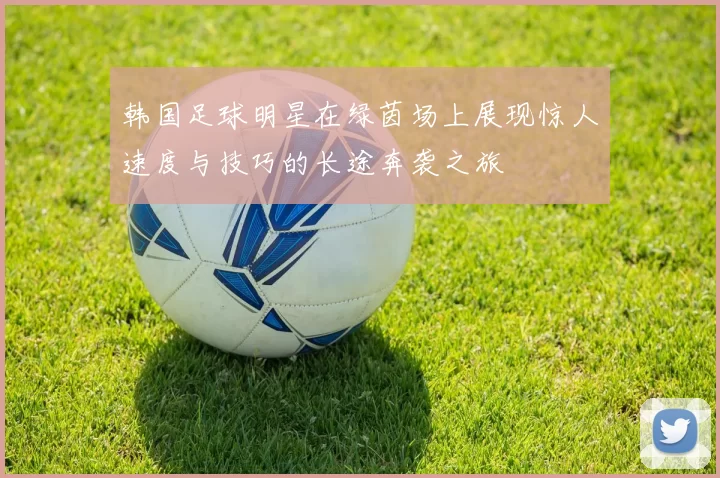 韩国足球明星在绿茵场上展现惊人速度与技巧的长途奔袭之旅